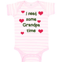 Baby Clothes I Need Some Grandpa Time Grandfather Baby Bodysuits Cotton