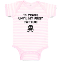 Baby Clothes 18 Years Until My First Tattoo Baby Bodysuits Boy & Girl Cotton