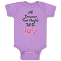 Baby Clothes All Because 2 People Fell in Love Baby Bodysuits Boy & Girl Cotton