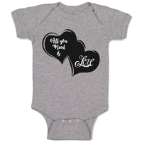 Baby Clothes All Your Need Is Love Baby Bodysuits Boy & Girl Cotton