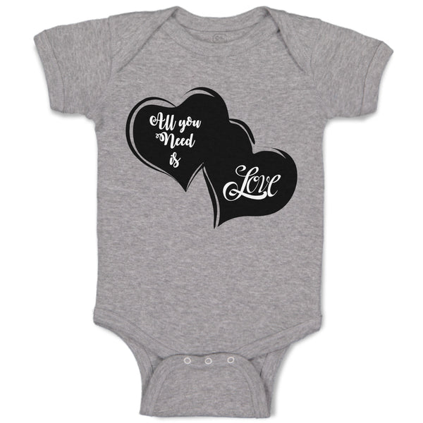 Baby Clothes All Your Need Is Love Baby Bodysuits Boy & Girl Cotton
