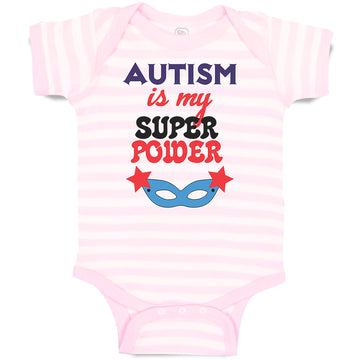 Baby Clothes Autism Is My Super Power Baby Bodysuits Boy & Girl Cotton