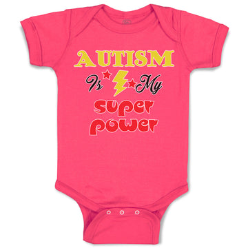Baby Clothes Autism Is My Super Power Baby Bodysuits Boy & Girl Cotton