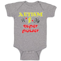 Baby Clothes Autism Is My Super Power Baby Bodysuits Boy & Girl Cotton