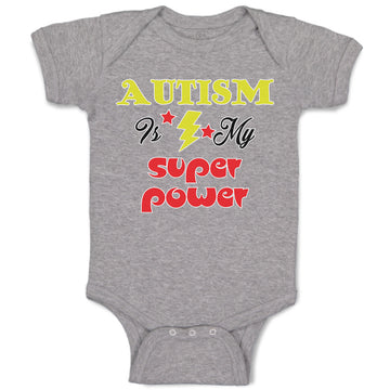 Baby Clothes Autism Is My Super Power Baby Bodysuits Boy & Girl Cotton