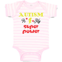 Baby Clothes Autism Is My Super Power Baby Bodysuits Boy & Girl Cotton