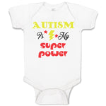 Baby Clothes Autism Is My Super Power Baby Bodysuits Boy & Girl Cotton