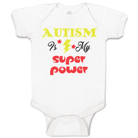 Baby Clothes Autism Is My Super Power Baby Bodysuits Boy & Girl Cotton