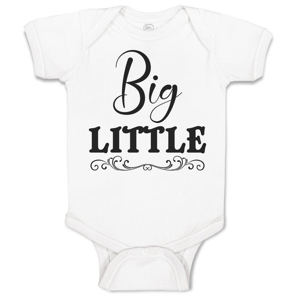 Baby Clothes Big Little Baby Bodysuits Boy & Girl Newborn Clothes Cotton