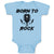 Baby Clothes Born to Rock with Guitar Baby Bodysuits Boy & Girl Cotton