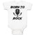 Baby Clothes Born to Rock with Guitar Baby Bodysuits Boy & Girl Cotton