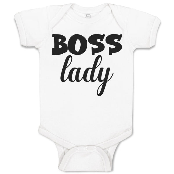 Baby Clothes Boss Lady Baby Bodysuits Boy & Girl Newborn Clothes Cotton