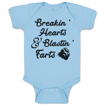 Baby Clothes Breakin' Hearts & Blastin' Farts Baby Bodysuits Boy & Girl Cotton