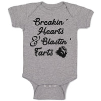 Baby Clothes Breakin' Hearts & Blastin' Farts Baby Bodysuits Boy & Girl Cotton