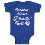 Baby Clothes Breakin' Hearts & Blastin' Farts Baby Bodysuits Boy & Girl Cotton