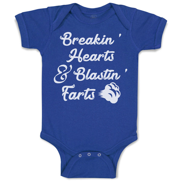 Baby Clothes Breakin' Hearts & Blastin' Farts Baby Bodysuits Boy & Girl Cotton