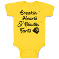 Baby Clothes Breakin' Hearts & Blastin' Farts Baby Bodysuits Boy & Girl Cotton