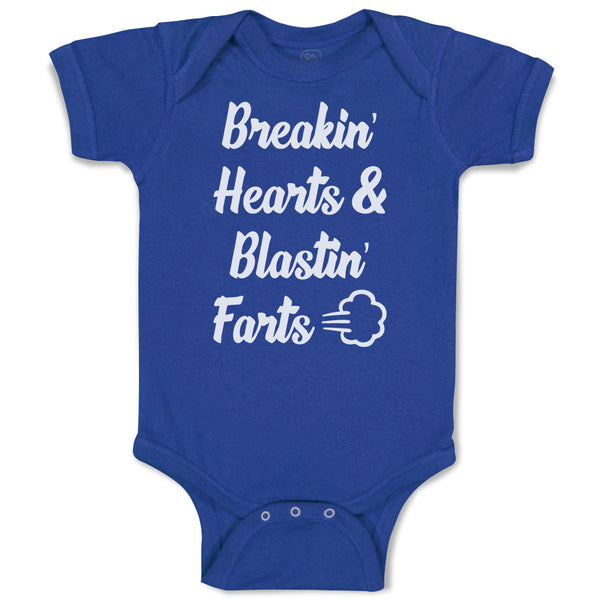 Baby Clothes Breakin' Hearts & Blastin' Farts Baby Bodysuits Boy & Girl Cotton