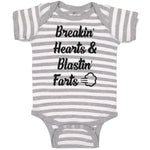 Baby Clothes Breakin' Hearts & Blastin' Farts Baby Bodysuits Boy & Girl Cotton