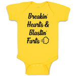 Baby Clothes Breakin' Hearts & Blastin' Farts Baby Bodysuits Boy & Girl Cotton
