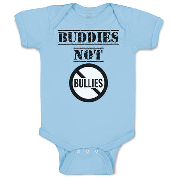 Baby Clothes Buddies Not Bullies Cautionary Sign Baby Bodysuits Cotton