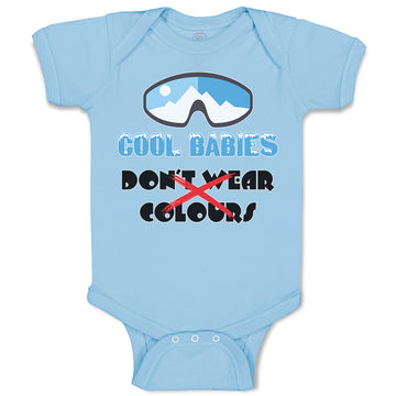 Baby Clothes Cool Babies Don'T Wear Colours Baby Bodysuits Boy & Girl Cotton