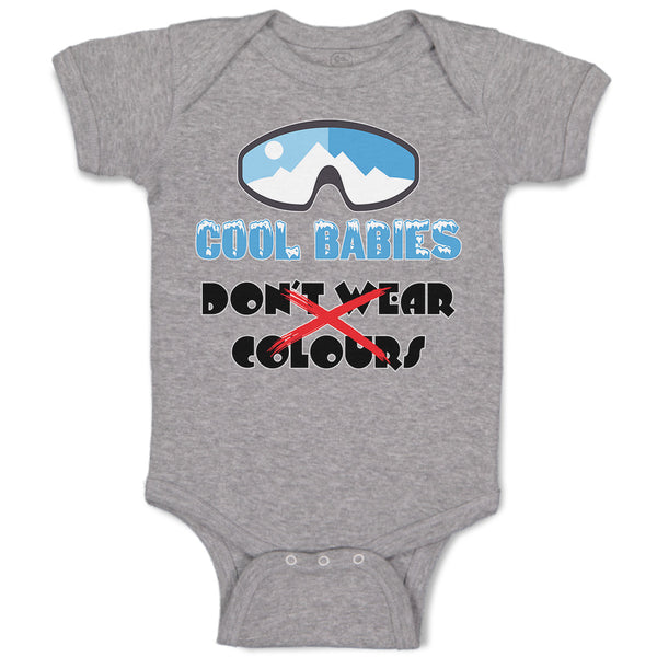 Baby Clothes Cool Babies Don'T Wear Colours Baby Bodysuits Boy & Girl Cotton
