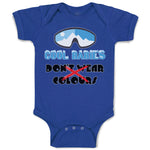 Baby Clothes Cool Babies Don'T Wear Colours Baby Bodysuits Boy & Girl Cotton