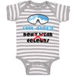 Baby Clothes Cool Babies Don'T Wear Colours Baby Bodysuits Boy & Girl Cotton