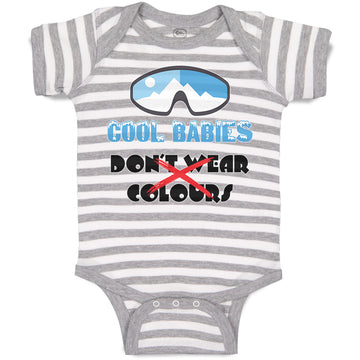 Baby Clothes Cool Babies Don'T Wear Colours Baby Bodysuits Boy & Girl Cotton