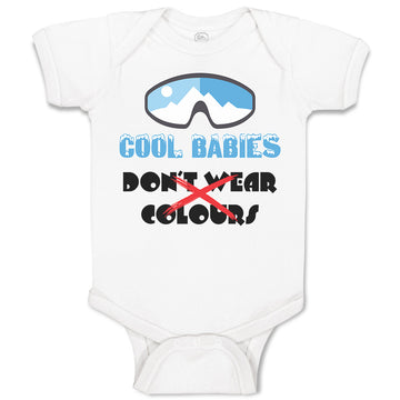 Baby Clothes Cool Babies Don'T Wear Colours Baby Bodysuits Boy & Girl Cotton