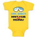 Baby Clothes Cool Babies Don'T Wear Colours Baby Bodysuits Boy & Girl Cotton