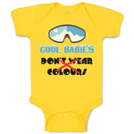 Baby Clothes Cool Babies Don'T Wear Colours Baby Bodysuits Boy & Girl Cotton