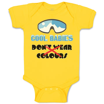 Baby Clothes Cool Babies Don'T Wear Colours Baby Bodysuits Boy & Girl Cotton