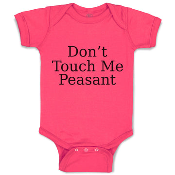 Baby Clothes Don'T Touch Me Peasant Baby Bodysuits Boy & Girl Cotton