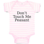 Baby Clothes Don'T Touch Me Peasant Baby Bodysuits Boy & Girl Cotton
