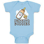 Baby Clothes Drinking Buddies with Feeding Bottle and Nipple Baby Bodysuits