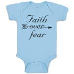 Baby Clothes Faith over Fear Baby Bodysuits Boy & Girl Newborn Clothes Cotton