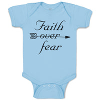 Baby Clothes Faith over Fear Baby Bodysuits Boy & Girl Newborn Clothes Cotton