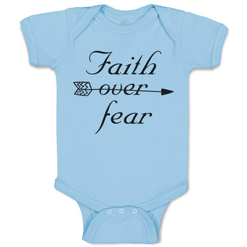 Baby Clothes Faith over Fear Baby Bodysuits Boy & Girl Newborn Clothes Cotton