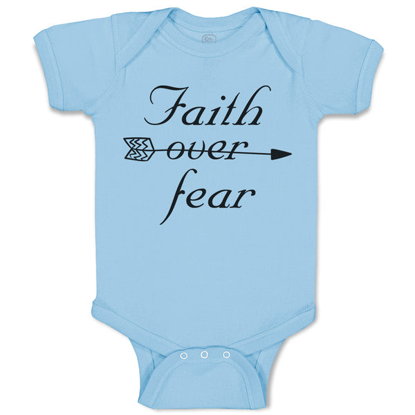 Baby Clothes Faith over Fear Baby Bodysuits Boy & Girl Newborn Clothes Cotton