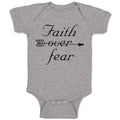 Baby Clothes Faith over Fear Baby Bodysuits Boy & Girl Newborn Clothes Cotton