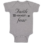 Baby Clothes Faith over Fear Baby Bodysuits Boy & Girl Newborn Clothes Cotton
