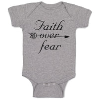 Baby Clothes Faith over Fear Baby Bodysuits Boy & Girl Newborn Clothes Cotton