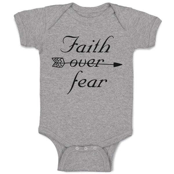 Baby Clothes Faith over Fear Baby Bodysuits Boy & Girl Newborn Clothes Cotton