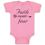 Baby Clothes Faith over Fear Baby Bodysuits Boy & Girl Newborn Clothes Cotton