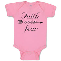 Baby Clothes Faith over Fear Baby Bodysuits Boy & Girl Newborn Clothes Cotton