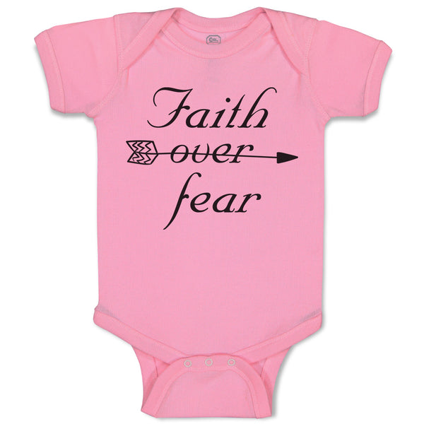 Baby Clothes Faith over Fear Baby Bodysuits Boy & Girl Newborn Clothes Cotton