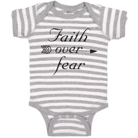 Baby Clothes Faith over Fear Baby Bodysuits Boy & Girl Newborn Clothes Cotton