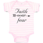 Baby Clothes Faith over Fear Baby Bodysuits Boy & Girl Newborn Clothes Cotton